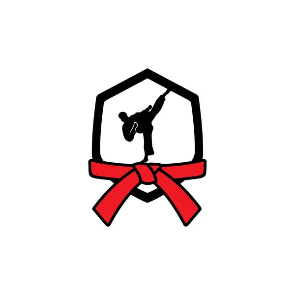 Kampfkunst Kämpfer Club Vektor Logo Design — Stockvektor