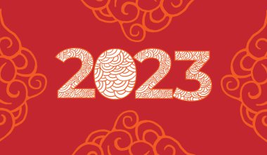 Happy Chinese new year background banner template