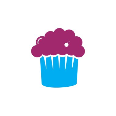 Wedding or birthday cake shop vector logo design