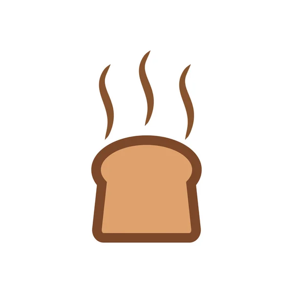Logo Logo Ikon Pemanggang Roti Simbol Vektor - Stok Vektor