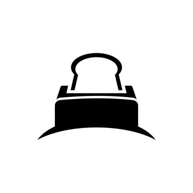 Bread toaster icon symbol vector logo design