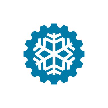 AC klima tamircisi vektör logosu tasarımı