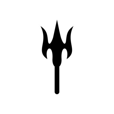 Mızrak Neptün vektör logosu tasarımı