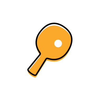 Pingpong masa tenisi sporu vektör logosu tasarımı