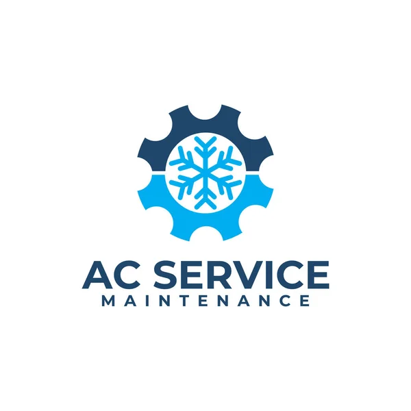 Klimaanlage Reparaturservice Vektor Logo Design Vektorgrafiken
