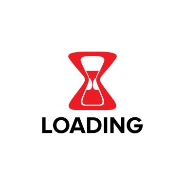 Kum saati vektör logo tasarımı yükleme işlemi