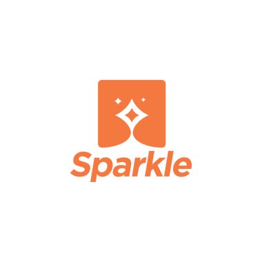Uçan parlak yıldız vektör logosu tasarımı