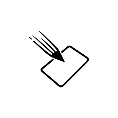 Taslak kalem ve kitap illüstrasyon logo tasarımına sahip bir yayınevi.