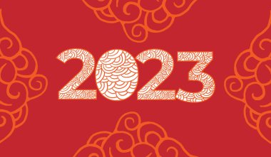Happy Chinese new year background banner template