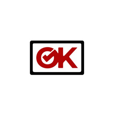 Tamam harf sembolü vektör logosu tasarımı