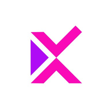 K harfi ilk vektör logosu tasarımı