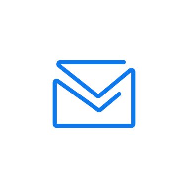 elektronik posta mektup vektör logosu tasarımı