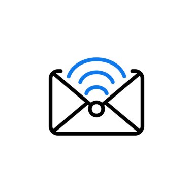 elektronik posta mektup vektör logosu tasarımı