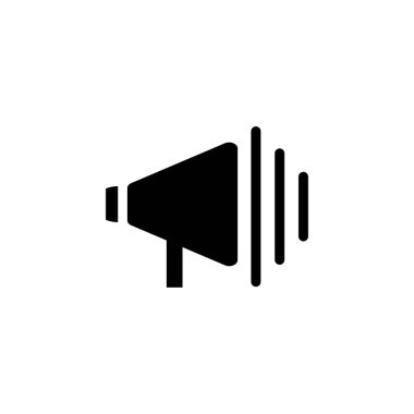 Hoparlör mikrofon ses vektör logosu tasarımı