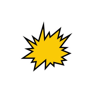 Boş baloncuk konuşma komik vektör tasarımı