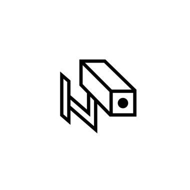 CCTV Kamera teknolojisi vektör logosu tasarımı