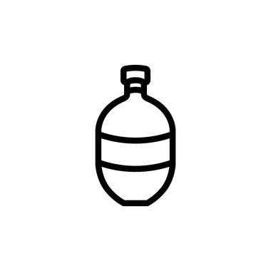 Su şişesi vektör logosu tasarımını iç