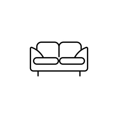 Ev koltuğu mobilya vektör logosu tasarımı