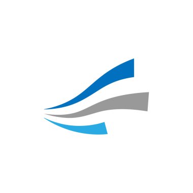 Hız hareketi enerji vektör logosu tasarımı