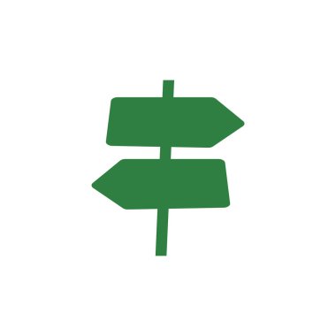 Tahta levha yön vektör logosu tasarımı