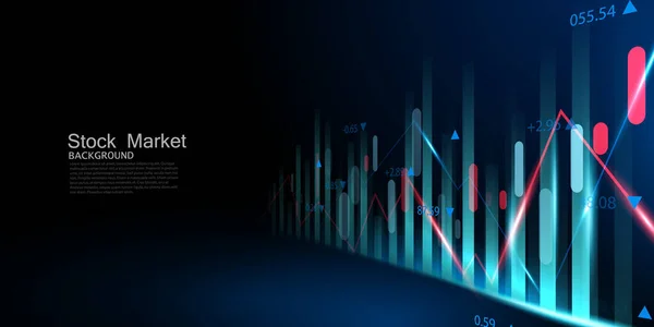 Business Vector Illustration Design Stock Market Charts Forex Trading Charts — Stockfoto