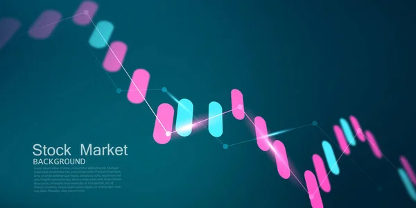 Business Vector Illustration Design Stock Market Charts Forex Trading Charts — ストック写真