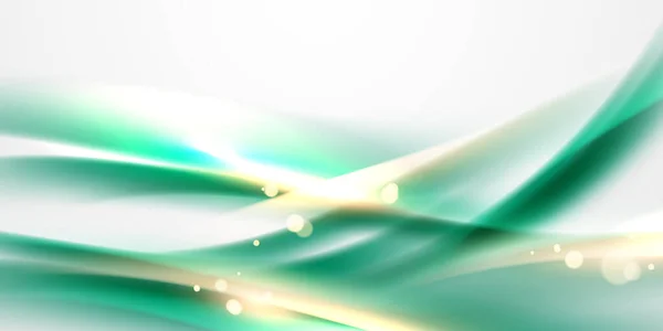 Green Abstract Background Design Elegant Golden Elements Vector Illustration —  Fotos de Stock