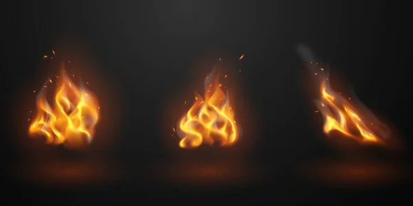 Абстрактная Векторная Иллюстрация Пламени — стоковое фото