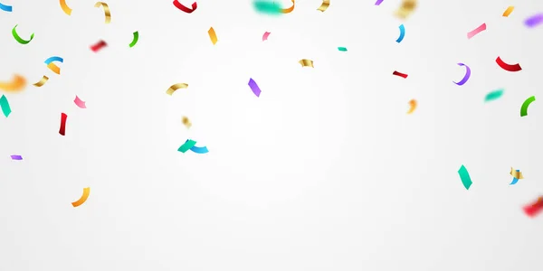 Fond Célébration Avec Des Confettis Colorés Décorations Fête Illustration Vectorielle — Photo