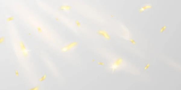 Célébrez Fond Avec Effet Lumière Confetti Doré Pour Illustration Vectorielle — Photo