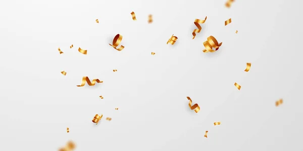 Fond Célébration Avec Confettis Dorés Pour Décoration Festive Illustration Vectorielle — Photo