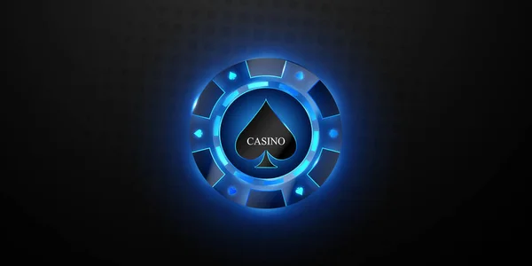 Casino Fondo Diseño Con Chips Casino Lujo Vector Ilustración — Foto de Stock