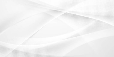 Modern beyaz soyut teknoloji dalga arkaplan tasarımı vektör çizimi