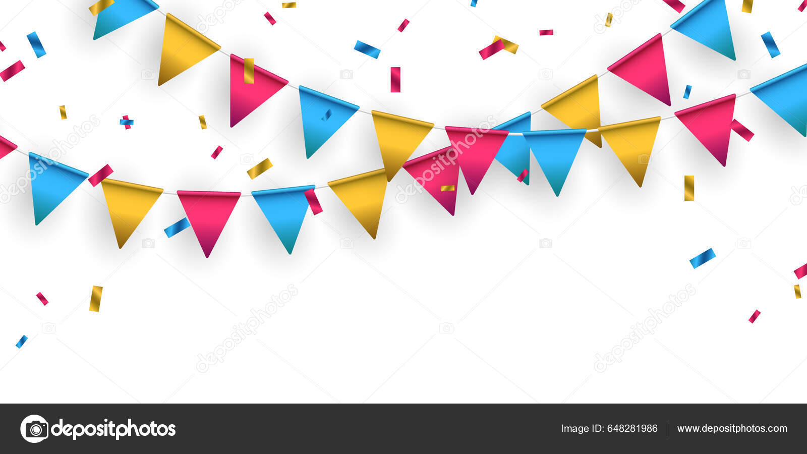 Fond Drapeau Fête Pour Illustration Vectorielle Célébration — Photo de  stock par ©hanakaz01 - 648281986, image size:1600x900