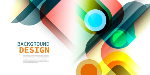 Overlapping Abstract Background Color Modern Element Vector Illustration Background Banner — Stock Photo, Image