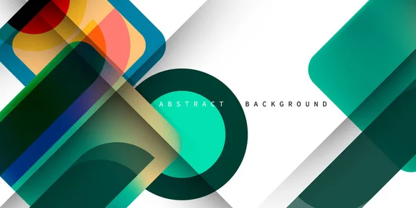 Overlapping Abstract Background Color Modern Element Vector Illustration Background Banner — Stock Photo, Image