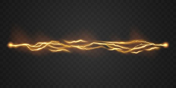 Lightning Light Effect Background Realistic Flash Lightning Electric Explosion Vector — Stock Photo, Image