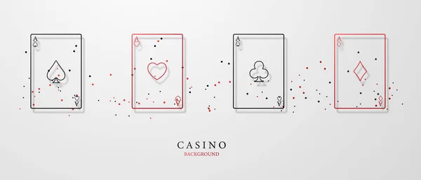 Fondo Diseño Casino Para Juego Dinero Para Ruleta Vector Póquer —  Fotos de Stock