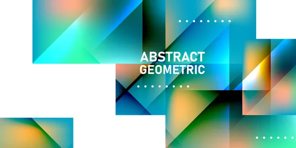 现代几何设计的矢量图解 彩色抽象背景 — 图库照片