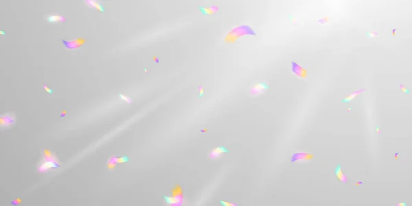 Golden Light Confetti Achtergrond Vector Illustratie Carnaval Feestachtergrond — Stockfoto