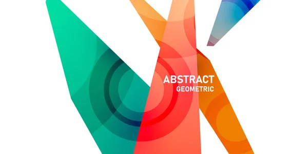 Illustration Vectorielle Design Géométrique Moderne Fond Abstrait Coloré — Photo