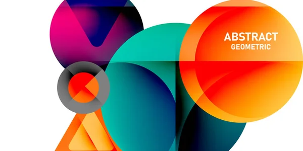 Векторная Иллюстрация Современного Геометрического Дизайна Красочный Абстрактный Фон — стоковое фото