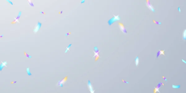 Красочные Конфетти Зигзагообразные Ленты Падающие Сверху Мишура Вектор — стоковое фото