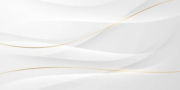 Luxus Weißen Abstrakten Hintergrund Mit Glitzernden Goldenen Elementen Vektorillustration — Stockfoto