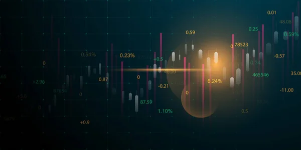 Business Vector Illustration Design Stock Market Charts Forex Trading Charts — Fotografia de Stock