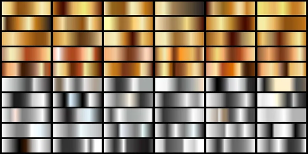 Schöne Gold Und Silberverläufe Hintergrund Design Vector Illustration — Stockfoto