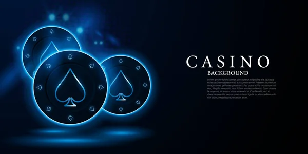 Casino Achtergrond Ontwerp Voor Banner Het Gokken Templates Luxe Vector — Stockfoto