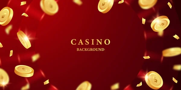 Casino Sfondo Vettoriale Illustrazione Gioco Azzardo Poster Banner Design Elegante — Foto Stock