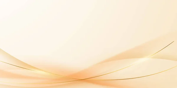 Goldener Abstrakter Hintergrund Mit Luxuriösen Goldenen Linien Vektor Illustration — Stockfoto