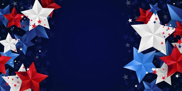 Juli Hintergrund Usa Unabhängigkeitstag Feier Werbung Banner Vector Illustration — Stockfoto